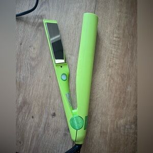 TYME Hair Iron Pro Tool Curler / Straightener / Flat Iron Lime Green